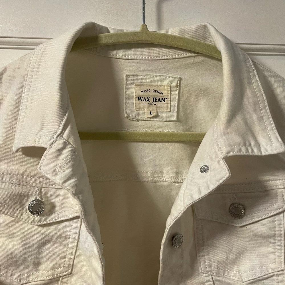 Wax Jean Kids White Denim Vest - Picture 2 of 4